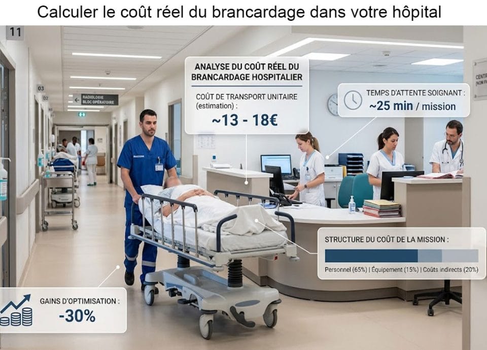 Calcul du coût réel du brancardage