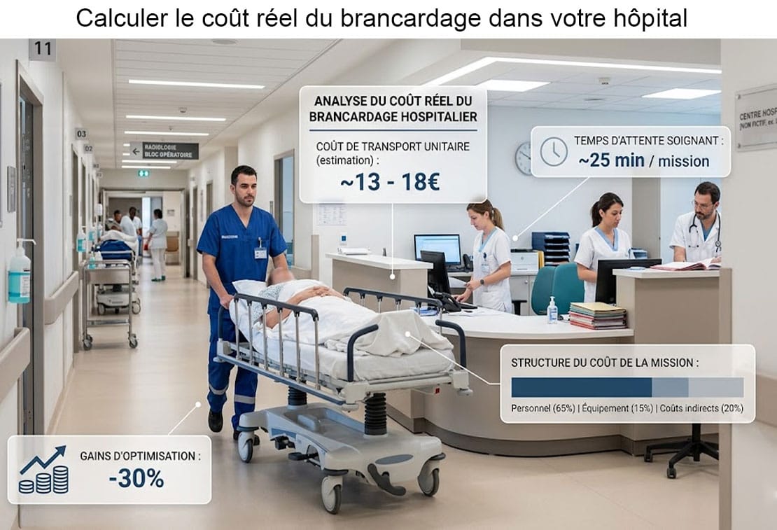 Calcul du coût réel du brancardage